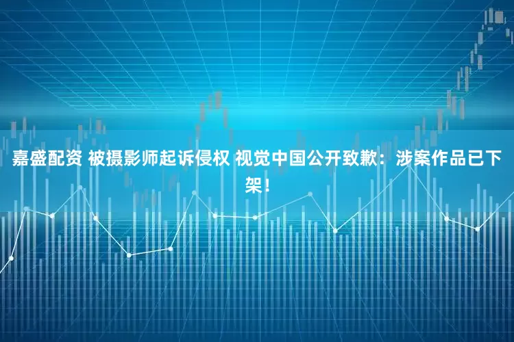 嘉盛配资 被摄影师起诉侵权 视觉中国公开致歉：涉案作品已下架！